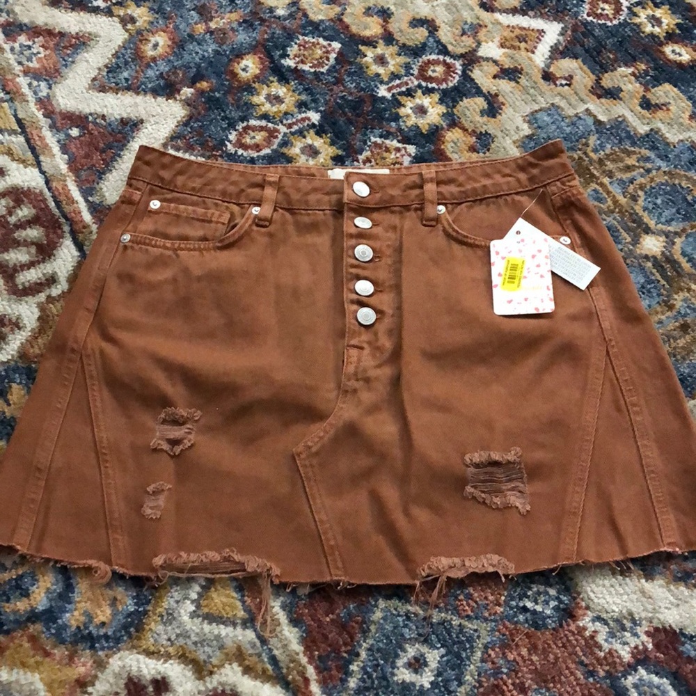 Free People Denim Skirt